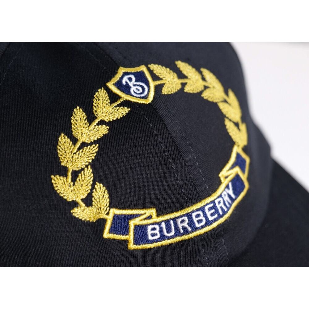 Burberry Black Oak Leaf Crest Cotton Jersey Baseball Cap (Size L) RRP $480 - Picture 4 of 10